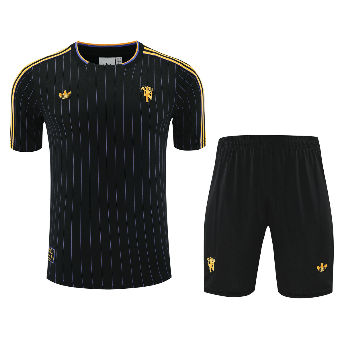 Kit Shirt + Shorts Manchester United Black/Gold 25/26