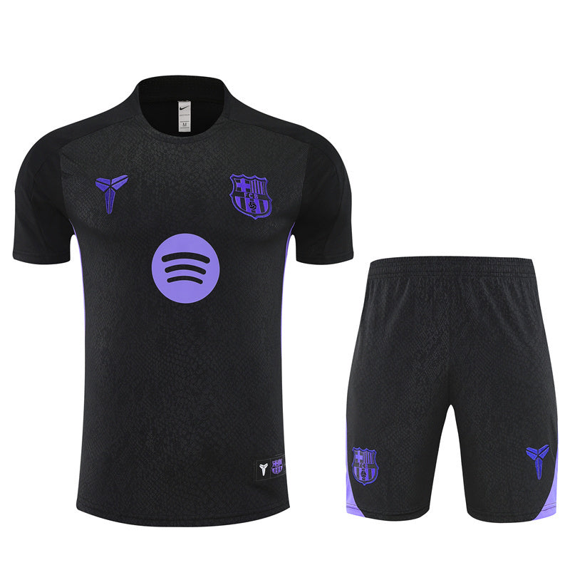 Kit Shirt + Shorts Barcelona x Black Mamba Purple/Black 25/26