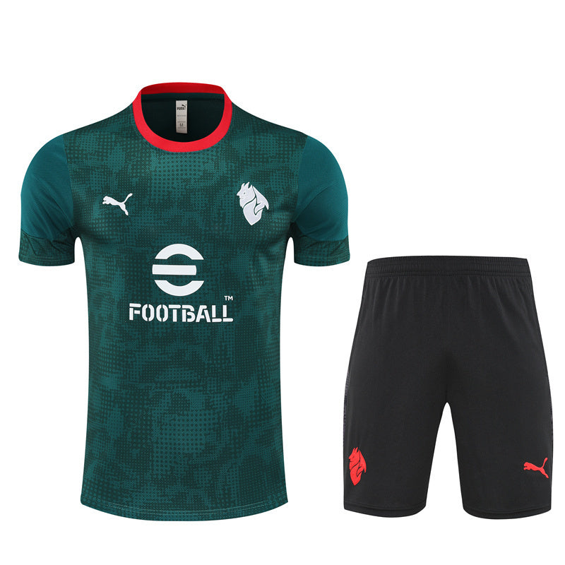 Kit Shirt + Shorts Milan Green/Black 25/26