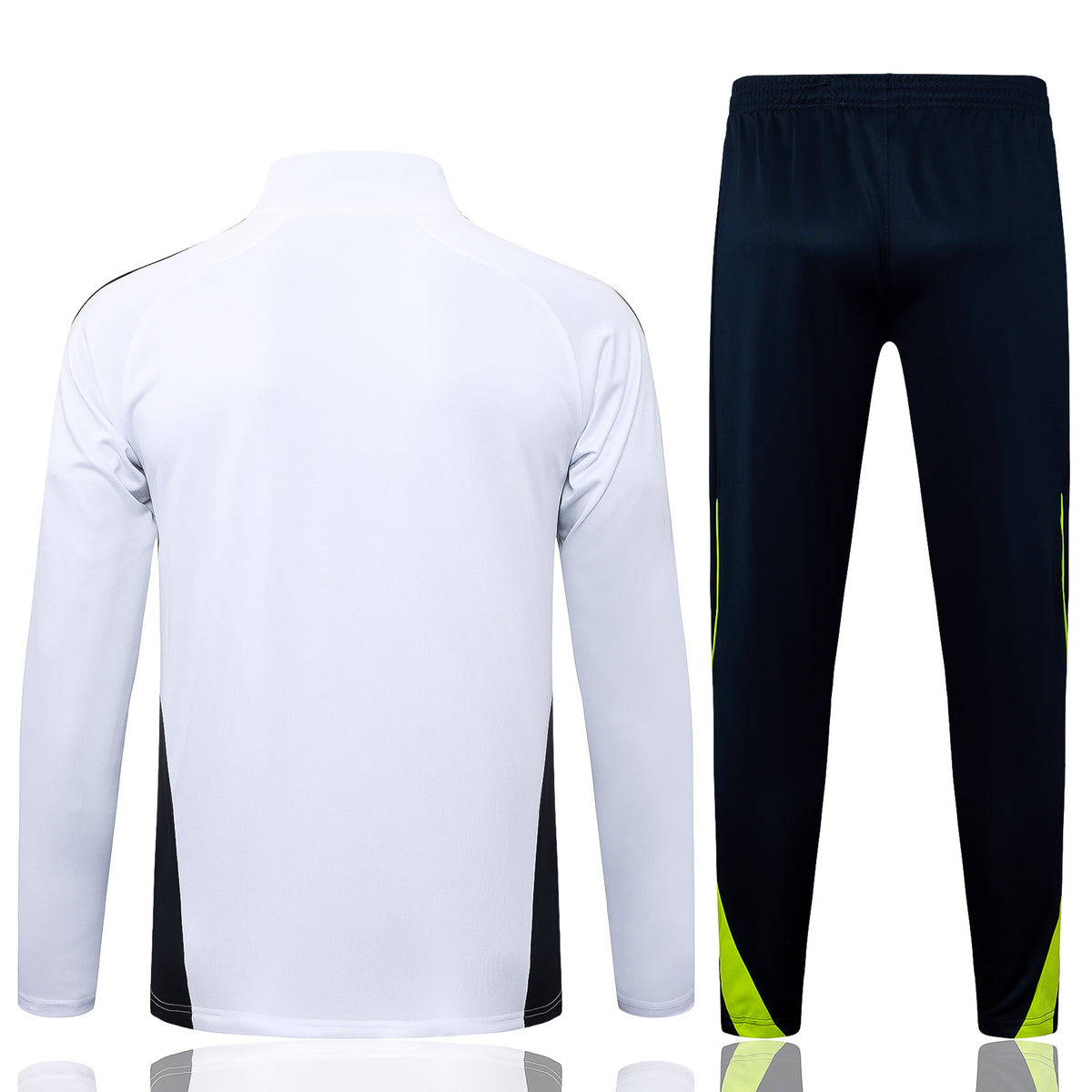 Real Madrid White/Black Tracksuit Half-Zip 25/26