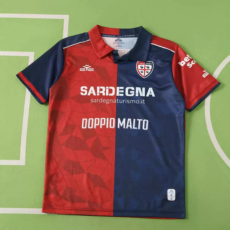 Maglia Cagliari Home 26/27 Uomo Rosso e Blu Navy | Maglia da Calcio