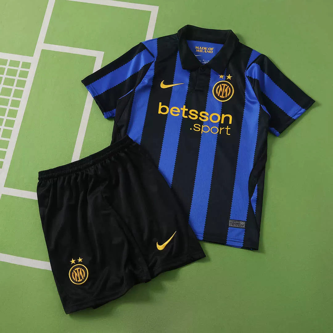 Kit Bambino Inter Milan Home 26/27 Nero Blu | Kit da Calcio