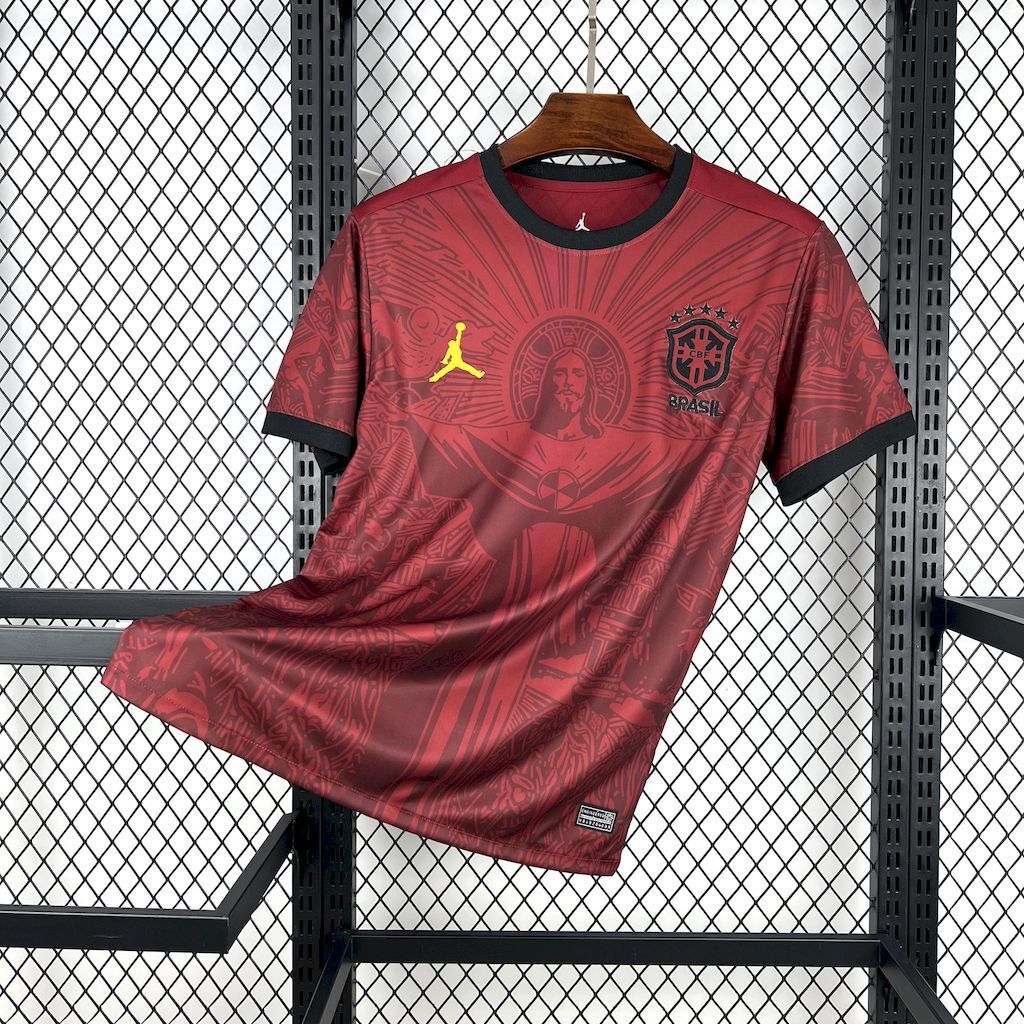 Brazil Christ the Redeemer Special Edition Red Jersey 2025