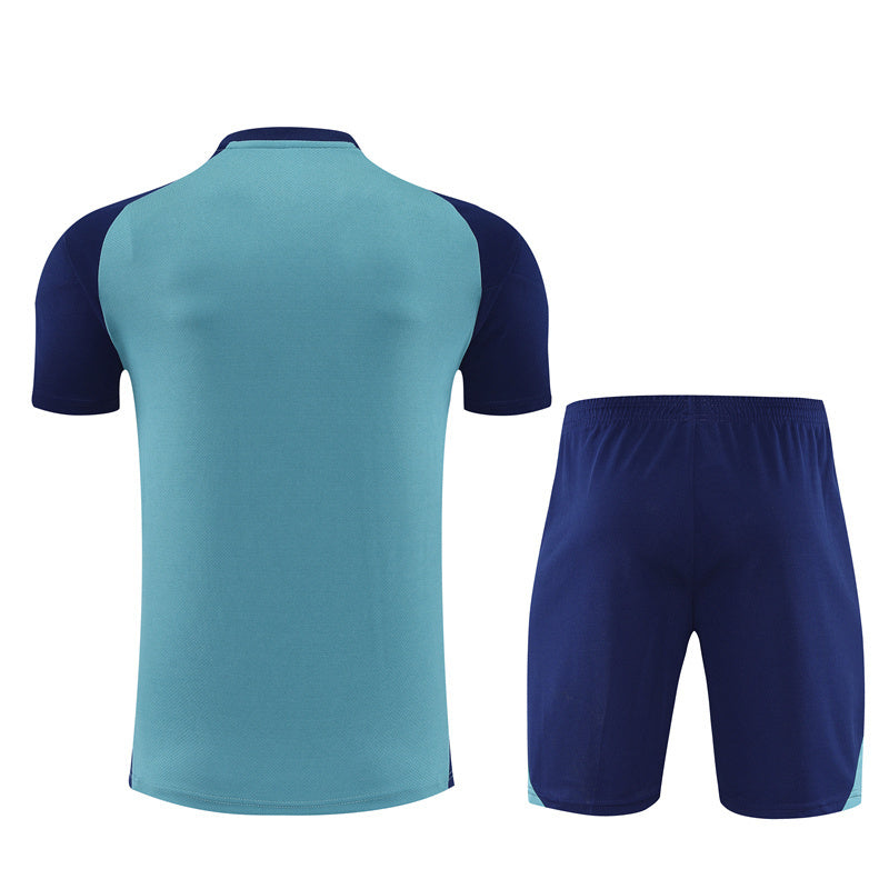 Tenue d'entraînement Arsenal cyan/bleu (maillot et short) 25/26