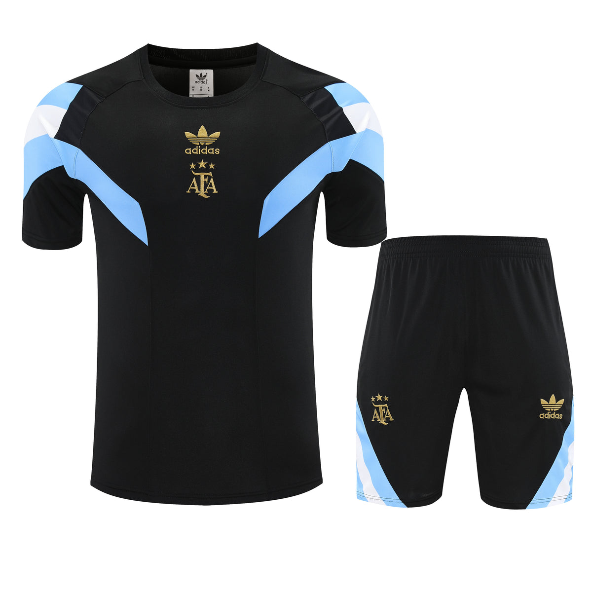 Kit Shirt + Shorts Argentina Training Black 25/26