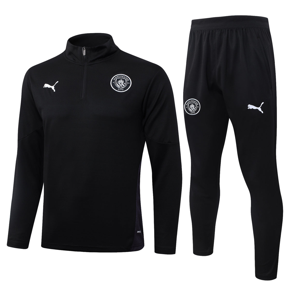 Manchester City Black Tracksuit Half-Zip 25/26