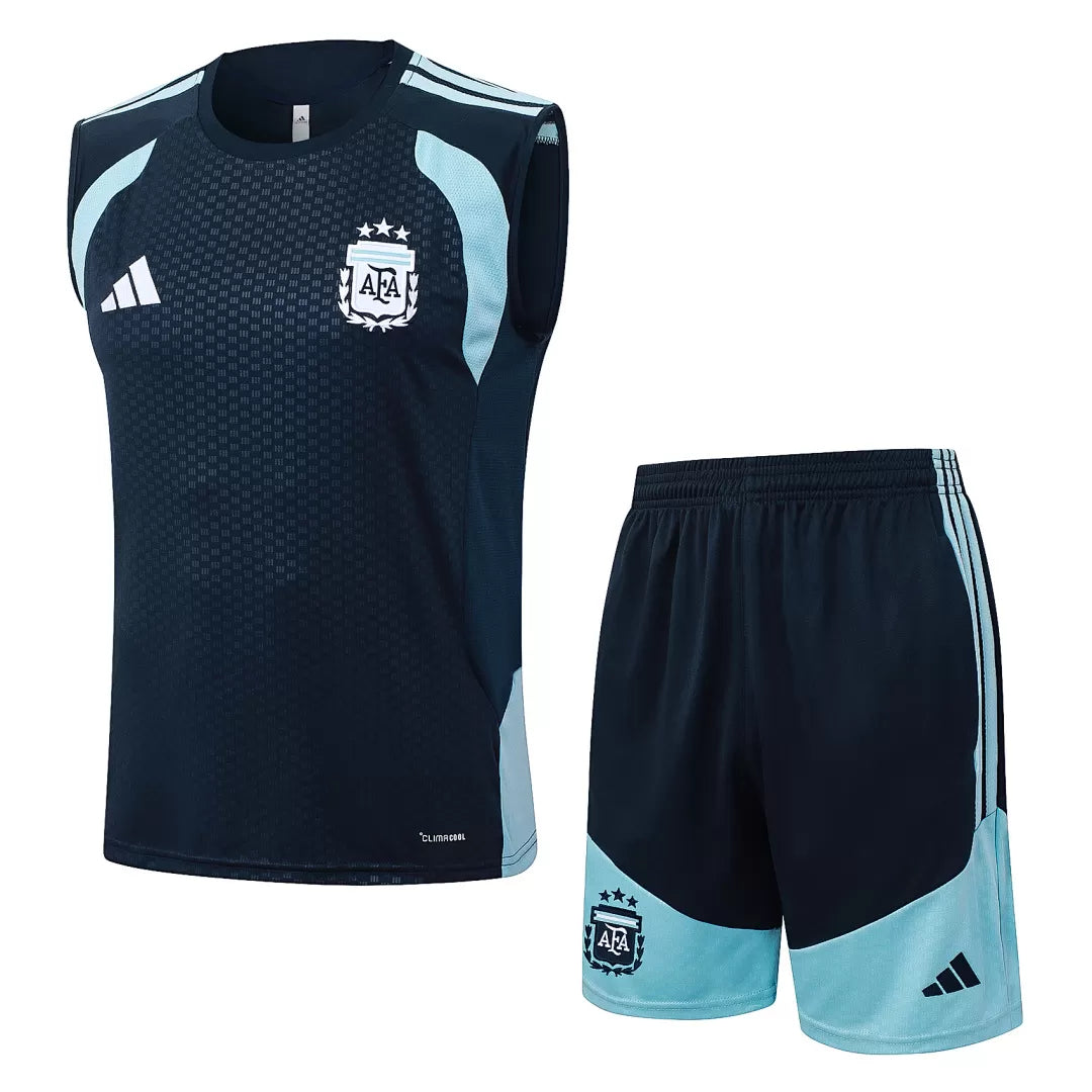 Completino Canottiera Argentina 26/27 Uomo Blu Navy | Kit Allenamento