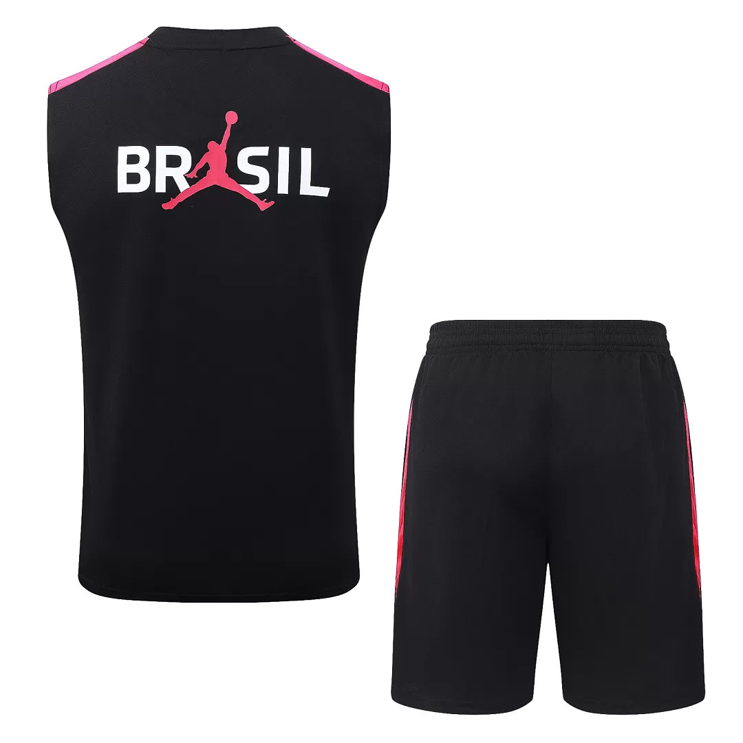Completino Canottiera Brasile 26/27 Uomo Nero | Kit Allenamento