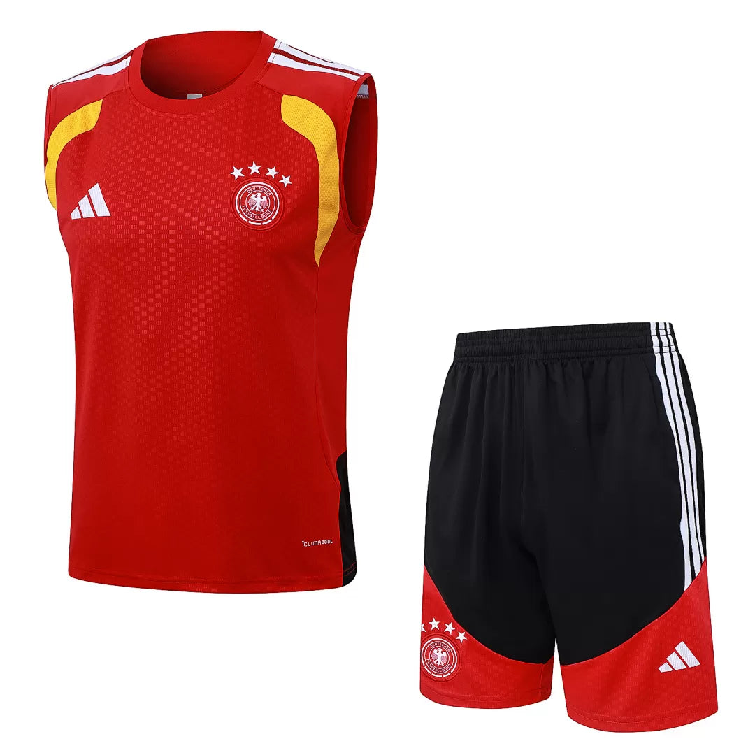 Completino Canottiera Germania 26/27 Uomo Rosso | Kit Allenamento