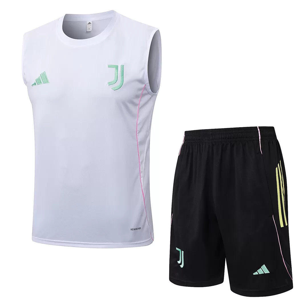 Completino Canottiera Juv 25/26 Uomo Bianco | Kit Allenamento