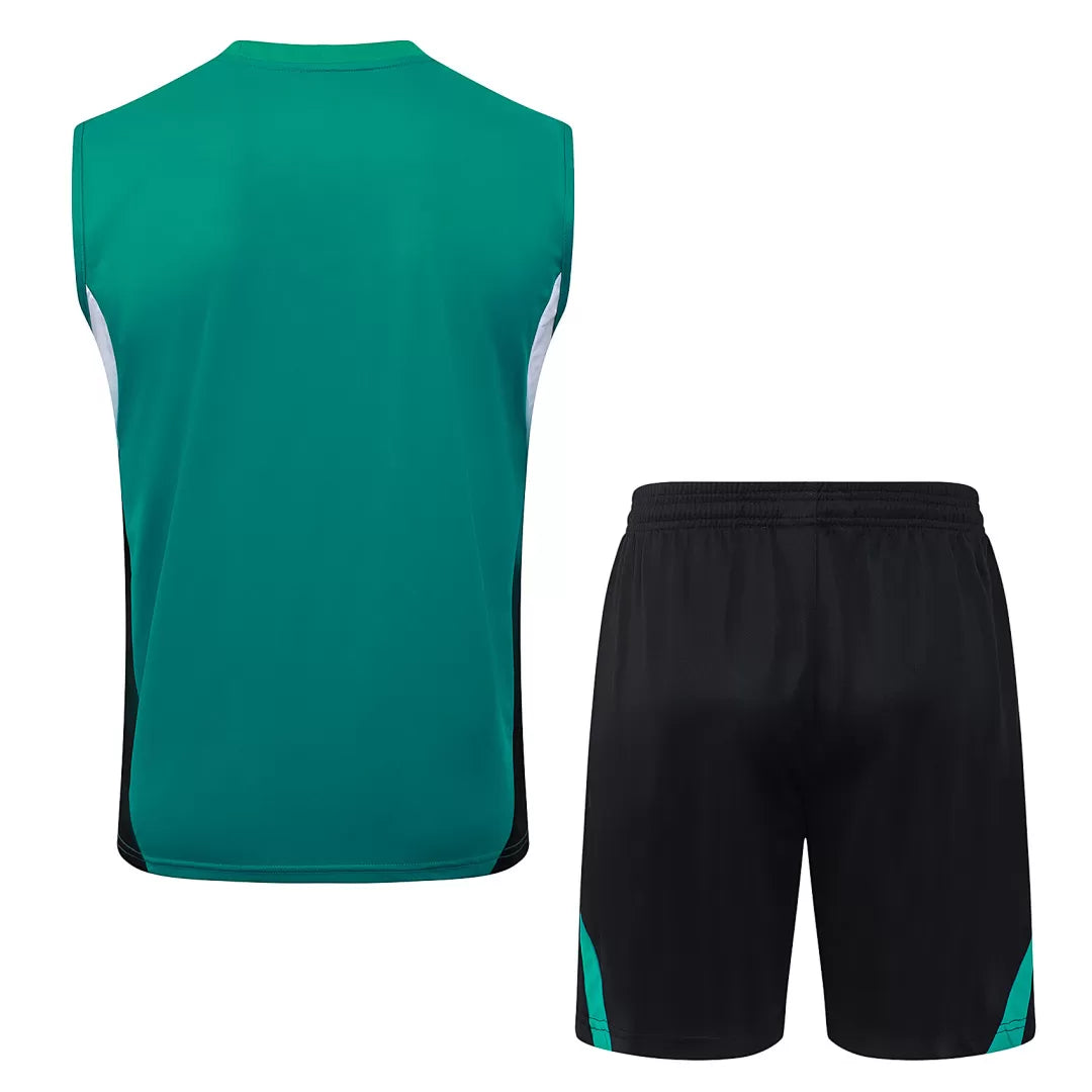 Completino Canottiera Liverpool 2025/26 Uomo Verde | Kit Allenamento