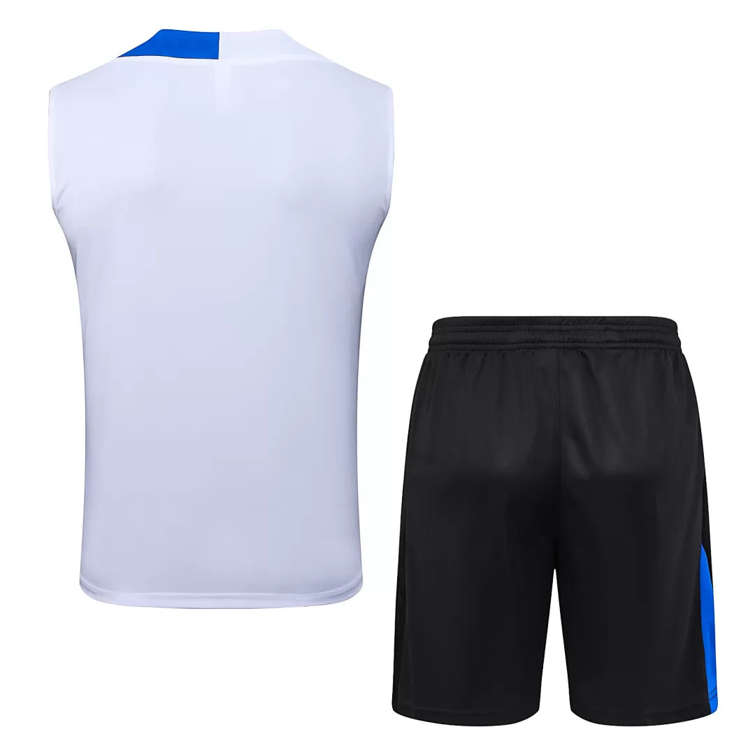 Completino Canottiera Paris 2025/26 Uomo Bianco | Kit Allenamento