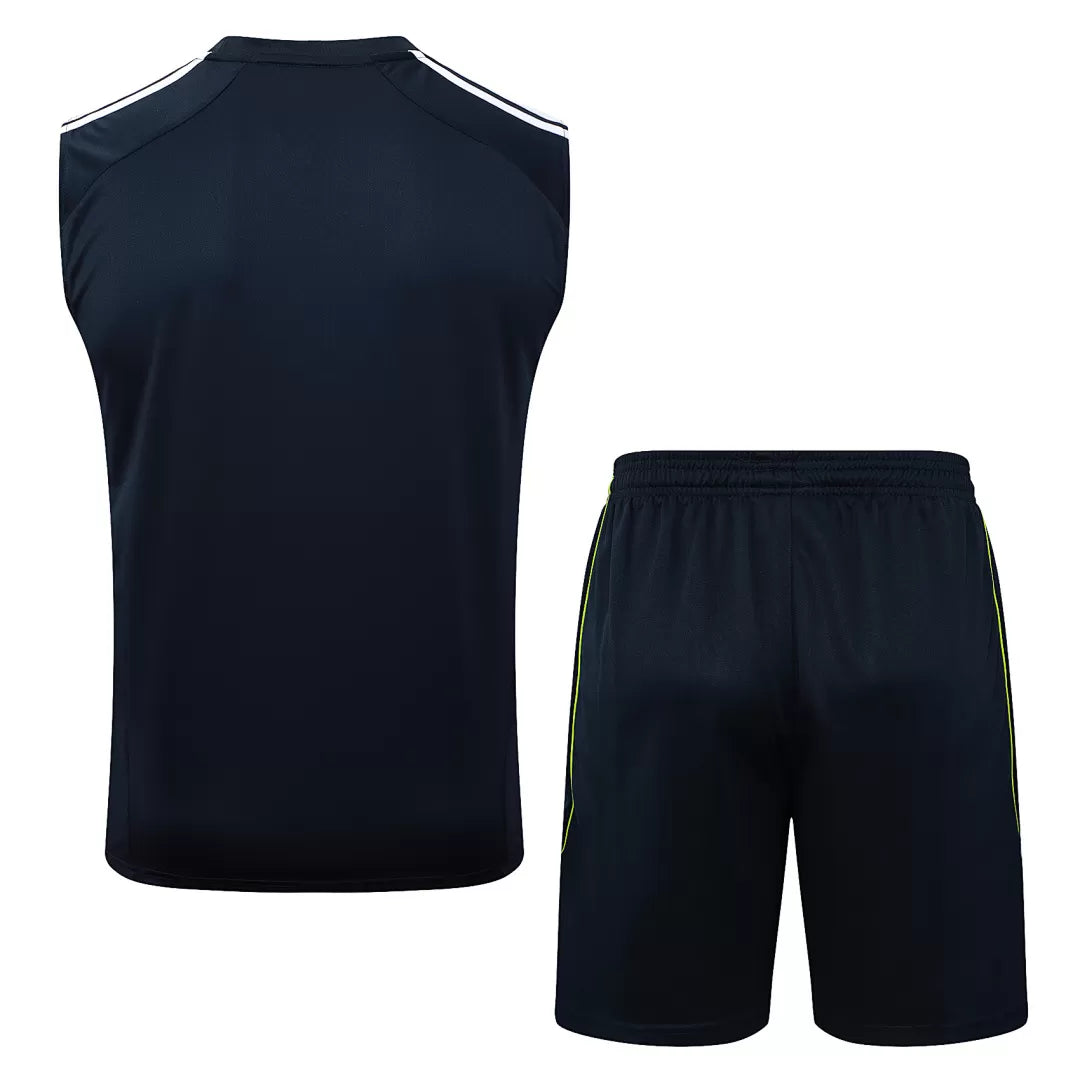 Completino Canottiera Real Madrid 25/26 Uomo Blu Navy | Kit Allenamento