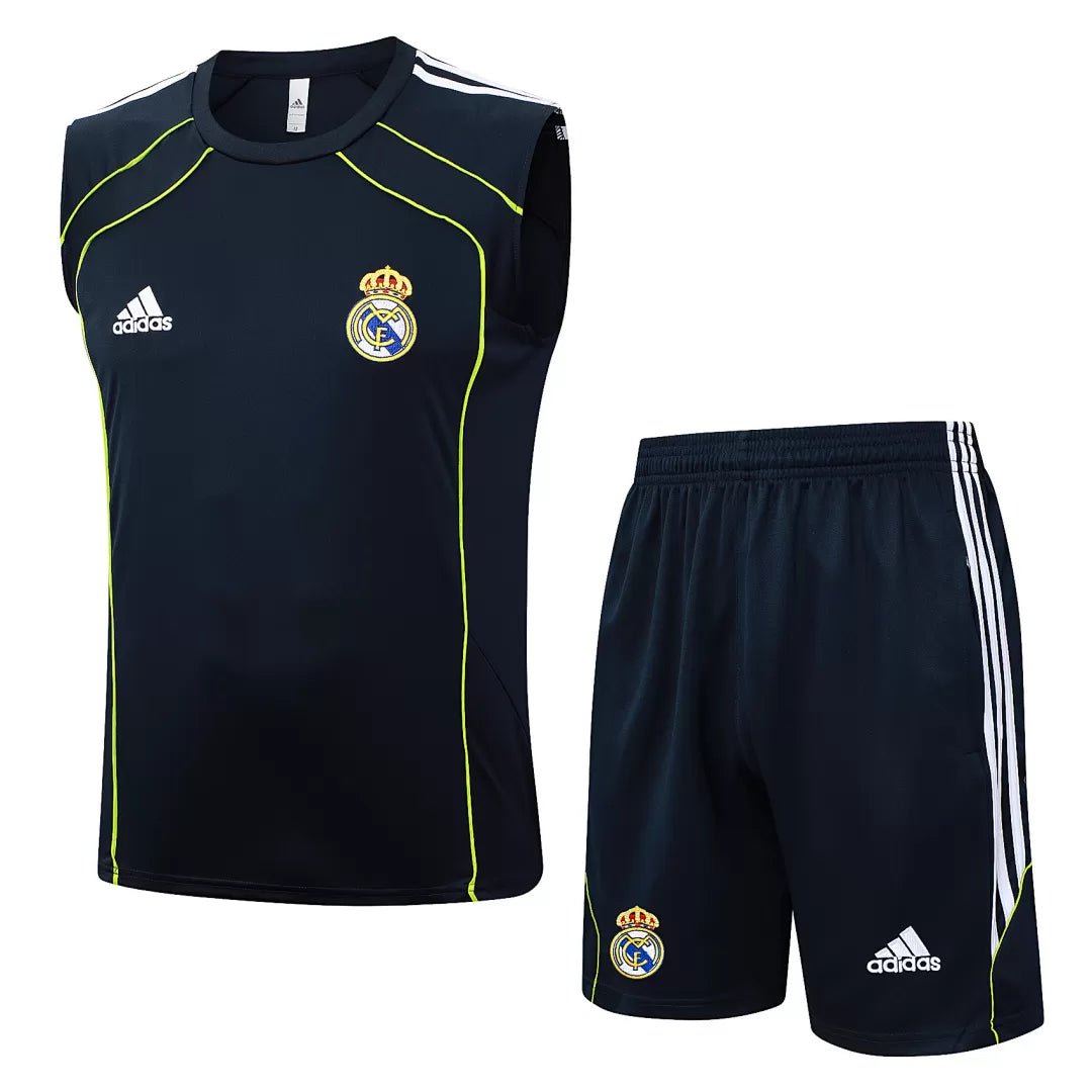 Completino Canottiera Real Madrid 25/26 Uomo Blu Navy | Kit Allenamento