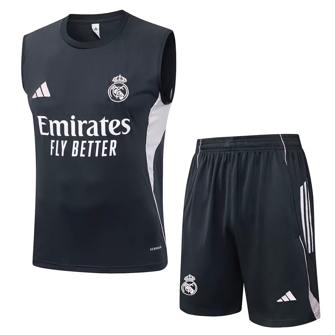 Completino Canottiera Real Madrid 25/26 Uomo | Kit Allenamento