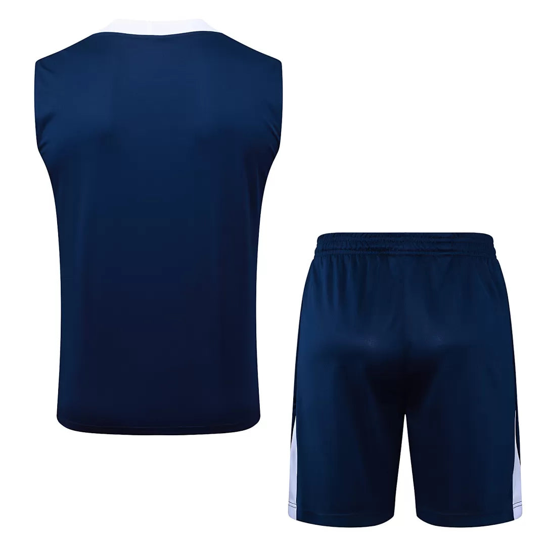 Completino Canottiera Tottenham 2025/26 Uomo Blu Navy | Kit Allenamento