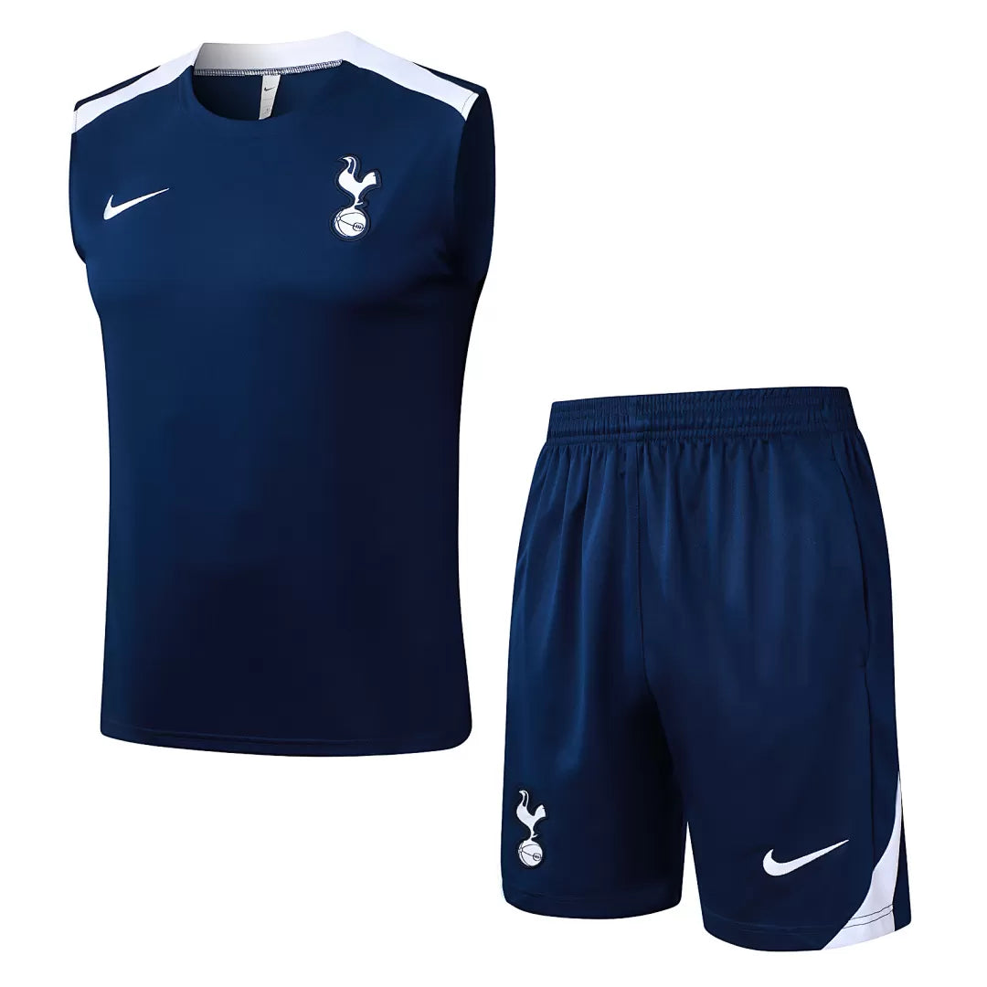 Completino Canottiera Tottenham 2025/26 Uomo Blu Navy | Kit Allenamento