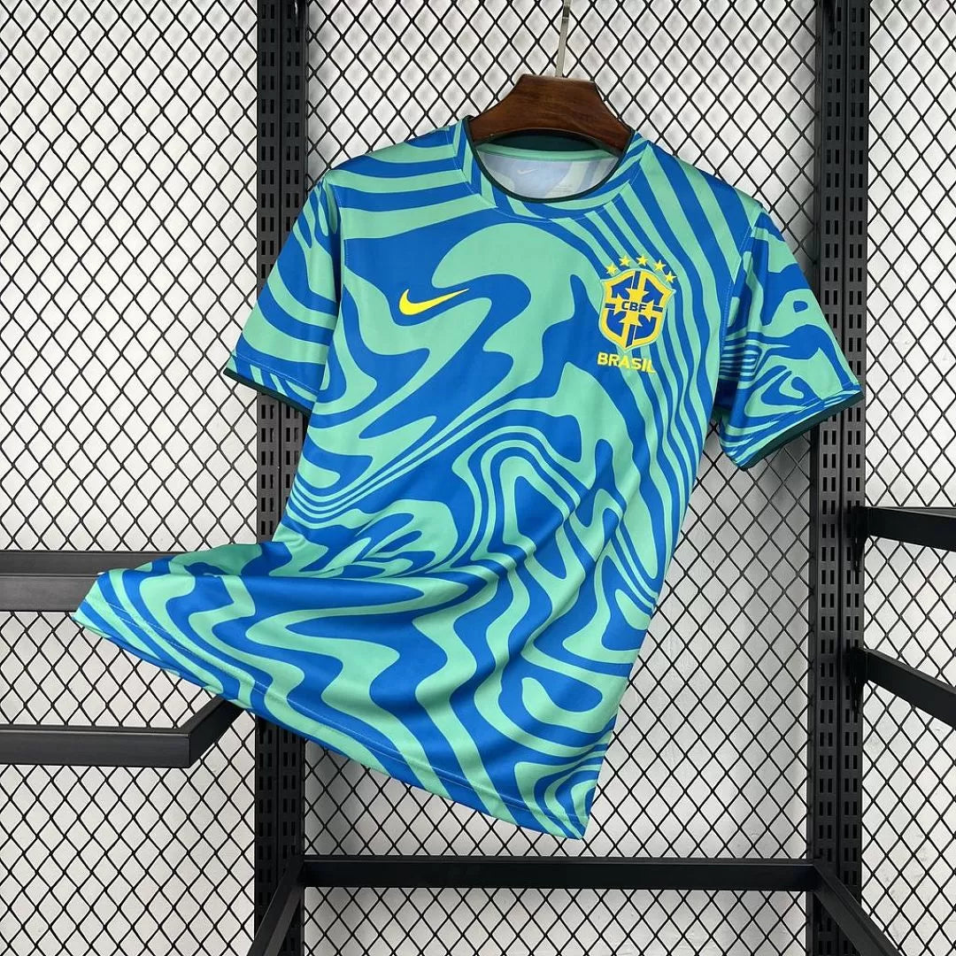 Maglia Brasile Pre-Match 2026 Uomo Verde Blu | Maglia da Calcio