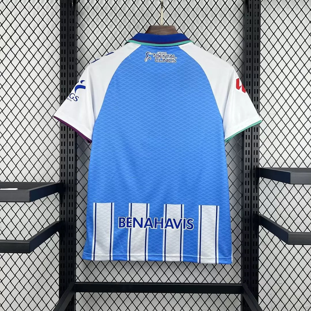 Maglia Málaga Home 26/27 Uomo Bianca Azzurra | Maglia da Calcio