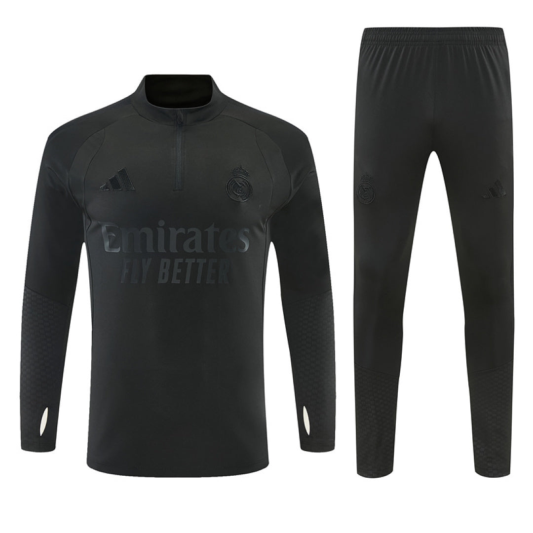 Tuta Real Madrid Nera 26/27 Uomo | Tuta da Calcio