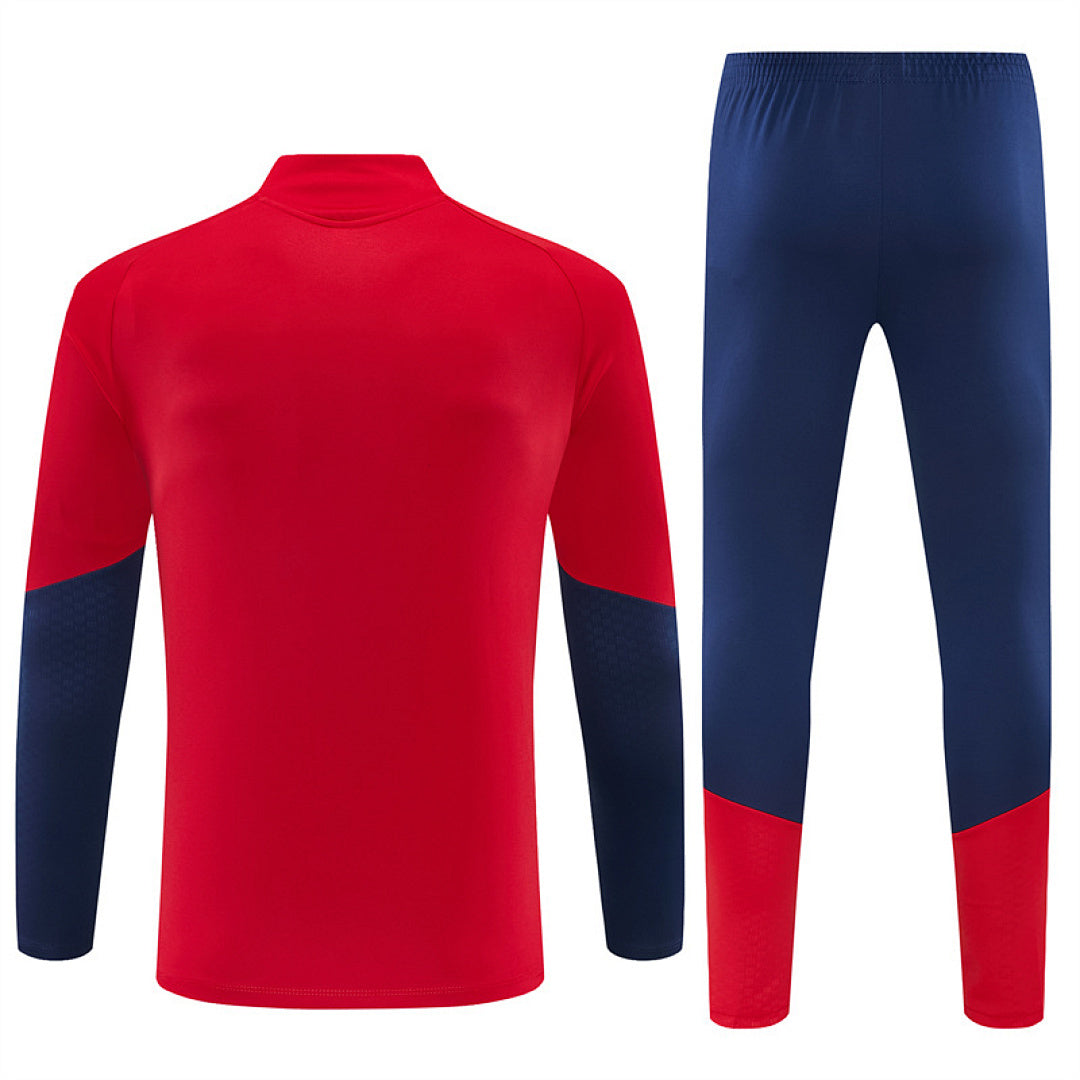 Tuta Spagna Rosso/Blu Half-Zip 2026 Uomo | Tuta da Calcio