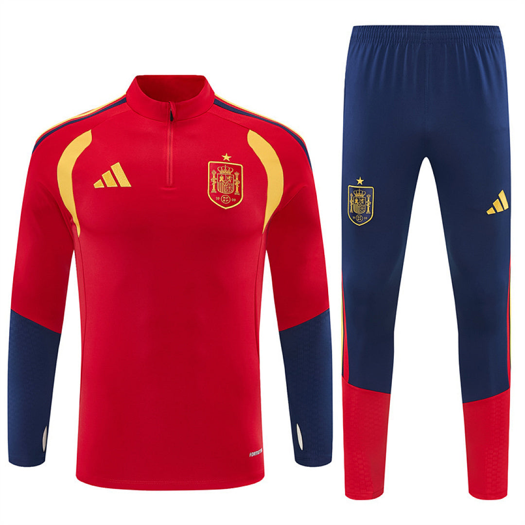 Tuta Spagna Rosso/Blu Half-Zip 2026 Uomo | Tuta da Calcio