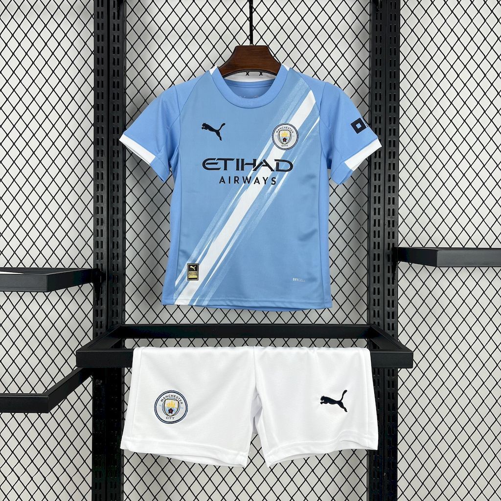 Manchester City Home 25/26 Kit Kids