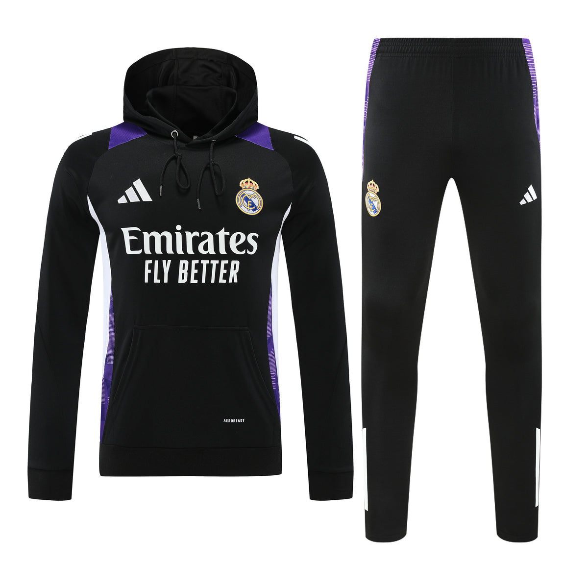 Real Madrid Hoodie Black 24/25