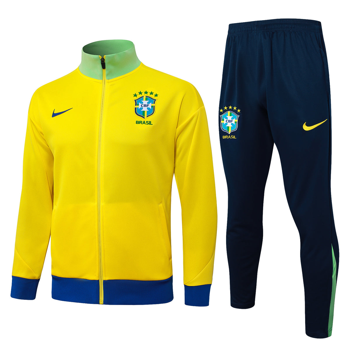 Brazil Yellow/Dark Blue Tracksuit Full-Zip 25/26