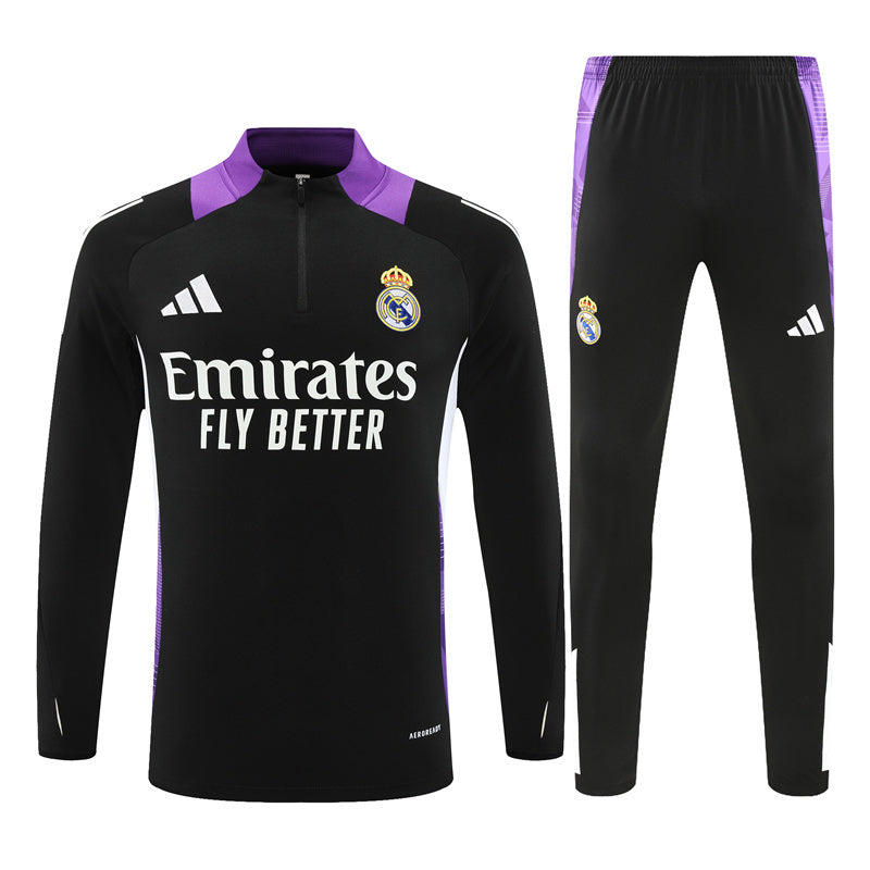 Tracksuit Real Madrid Black/Purple Training 24/25