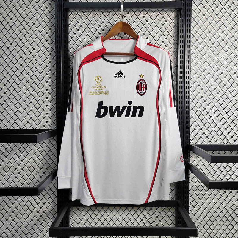 Maillot extérieur rétro manches longues du Milan AC 06/07