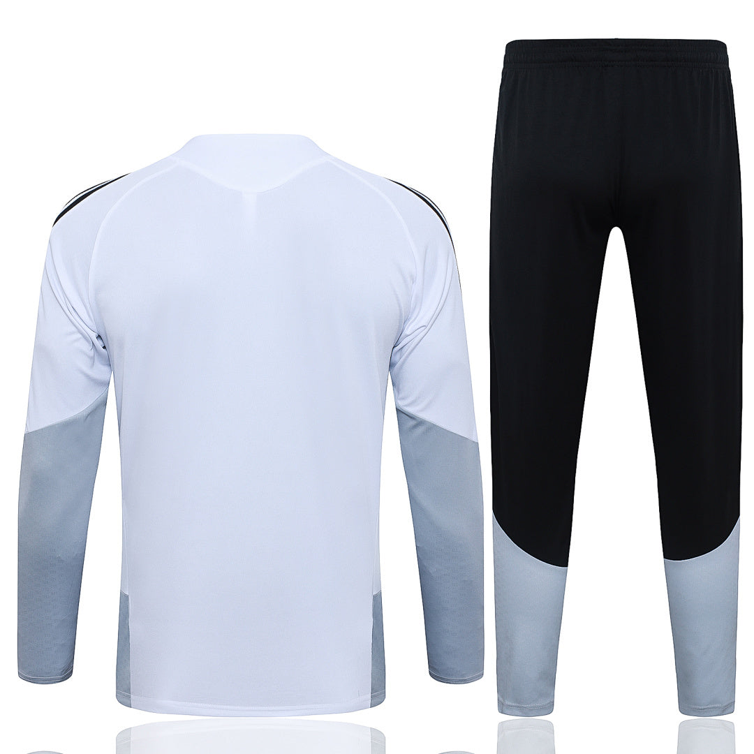 Tuta Real Madrid Bianco/Nero Half-Zip 26/27 Uomo | Tuta da Calcio