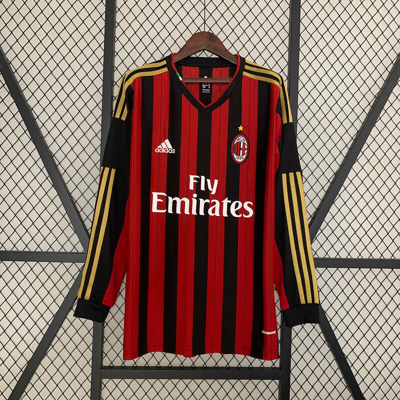 Maillot domicile du Milan AC 13/14 rétro manches longues