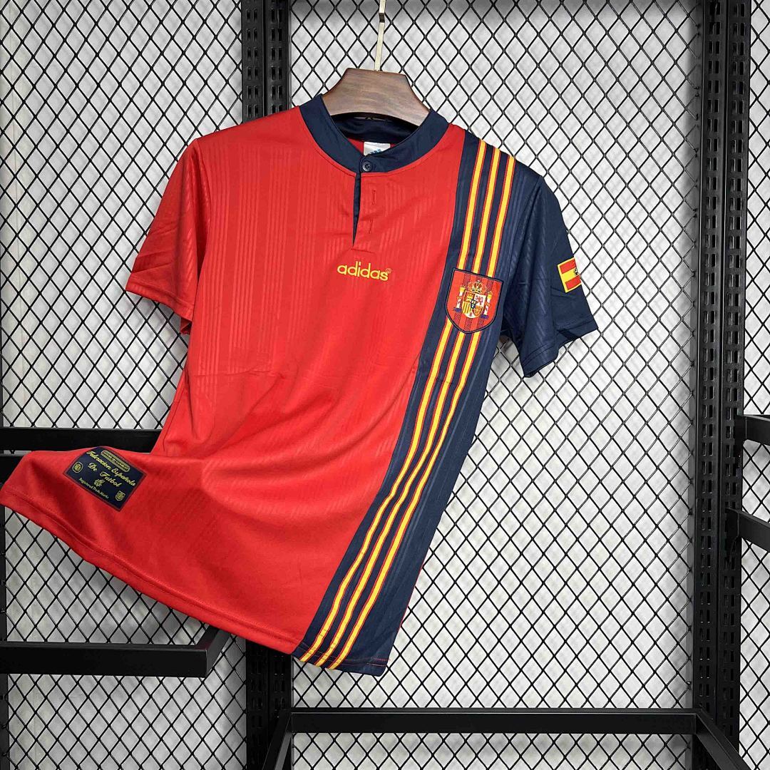 Spain Home Jersey 1996 Retro
