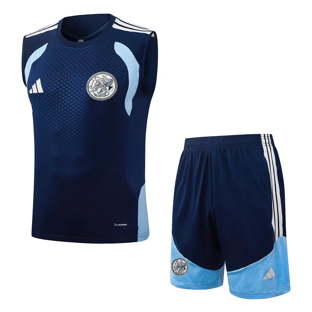 Completino Canottiera Ajax 26/27 Uomo Blu Navy | Kit Allenamento