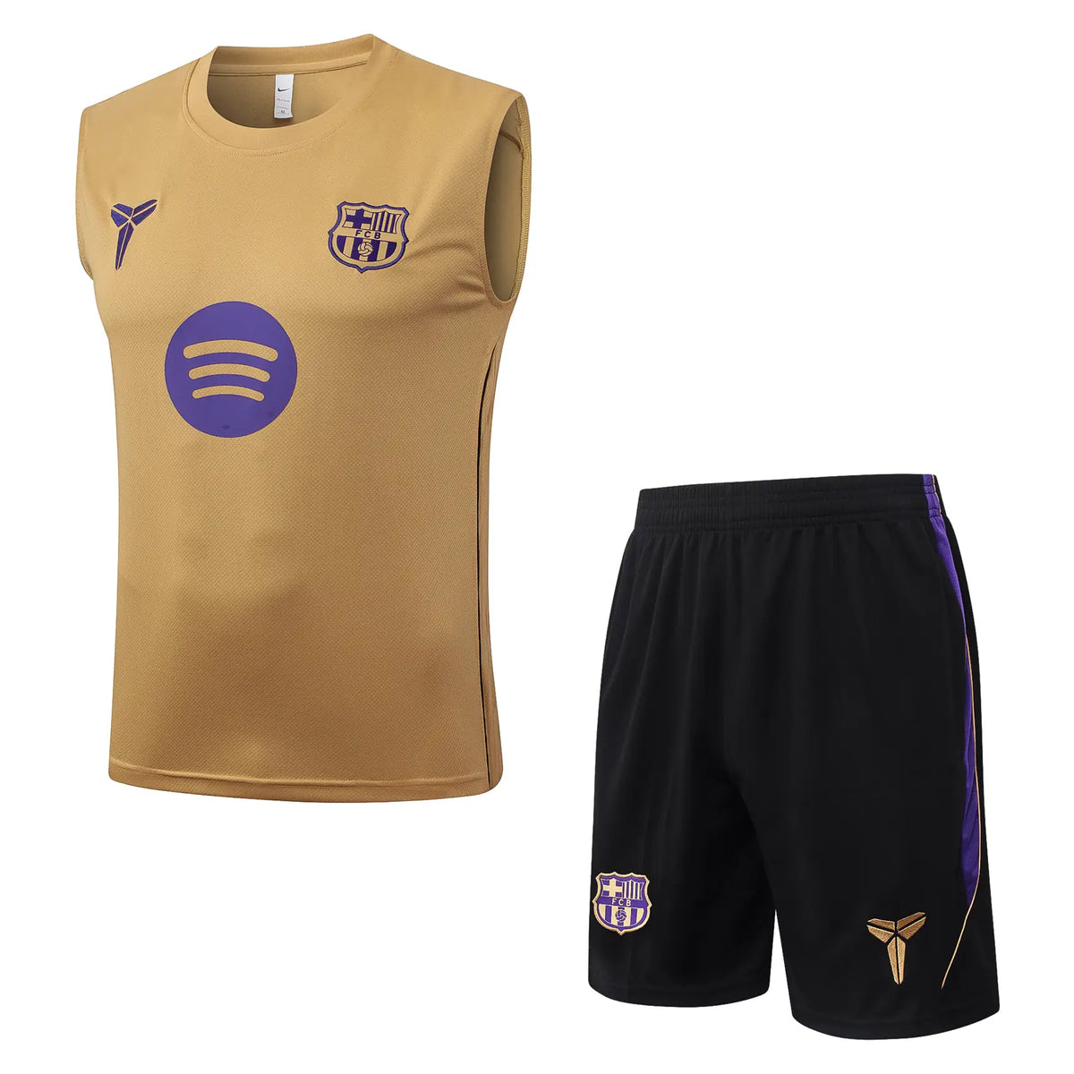 Completino Canottiera Barcelona 26/27 Uomo Oro | Kit Allenamento