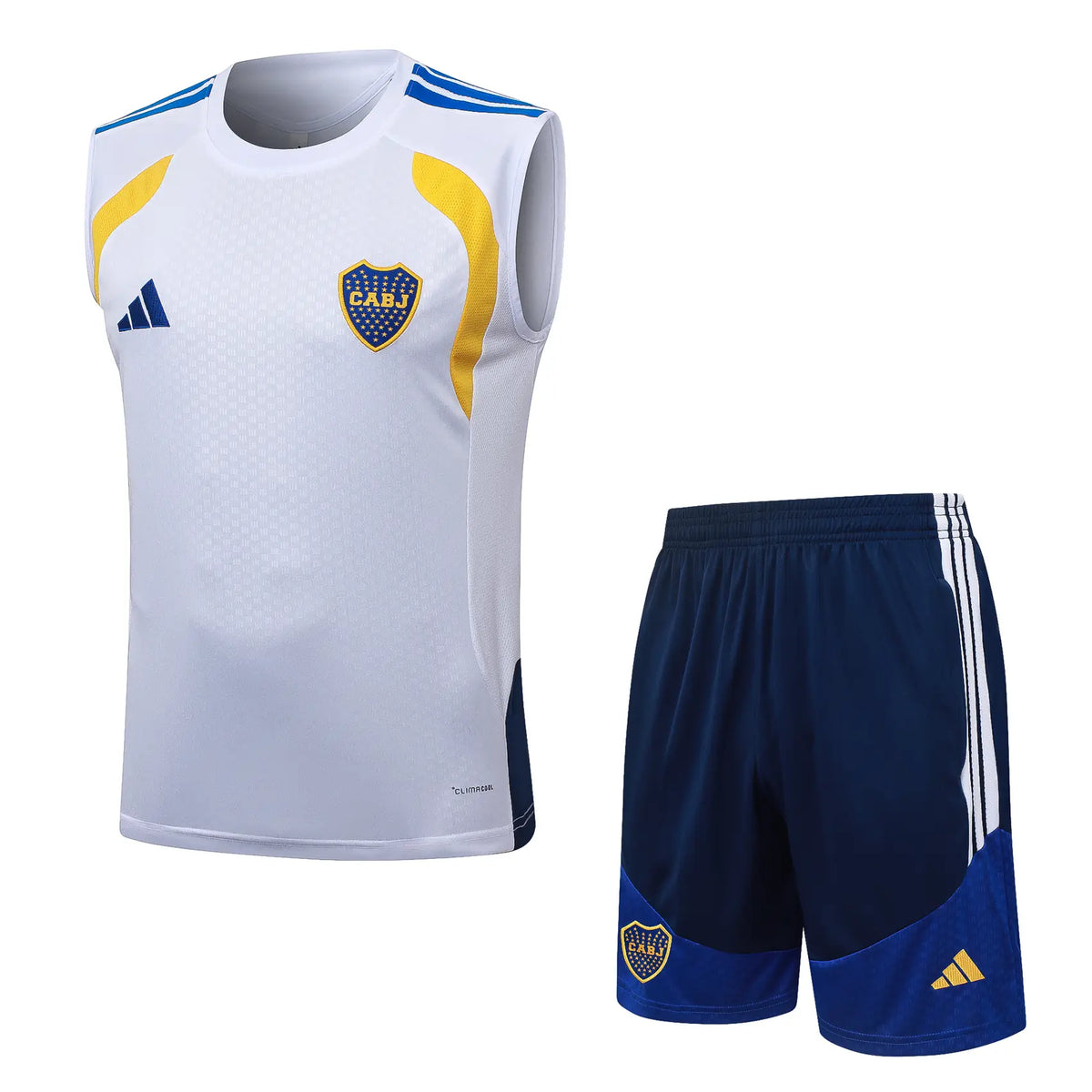 Completino Canottiera Boca Juniors 26/27 Uomo Bianco | Kit Allenamento