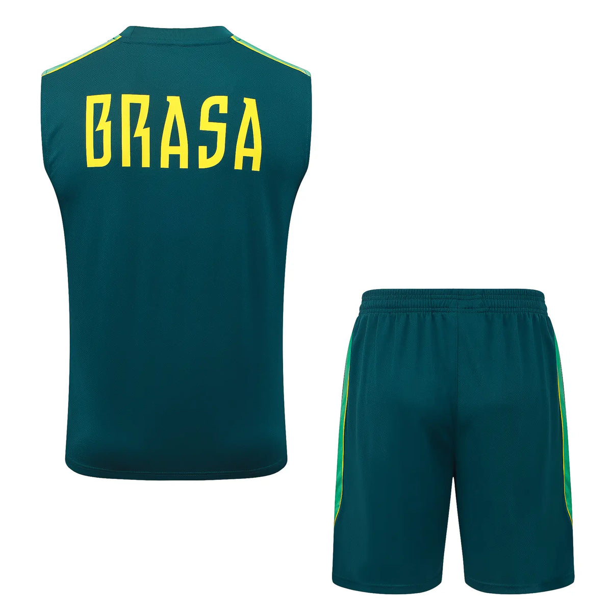 Completino Canottiera Brasile 26/27 Uomo Verde Petrolio | Kit Allenamento