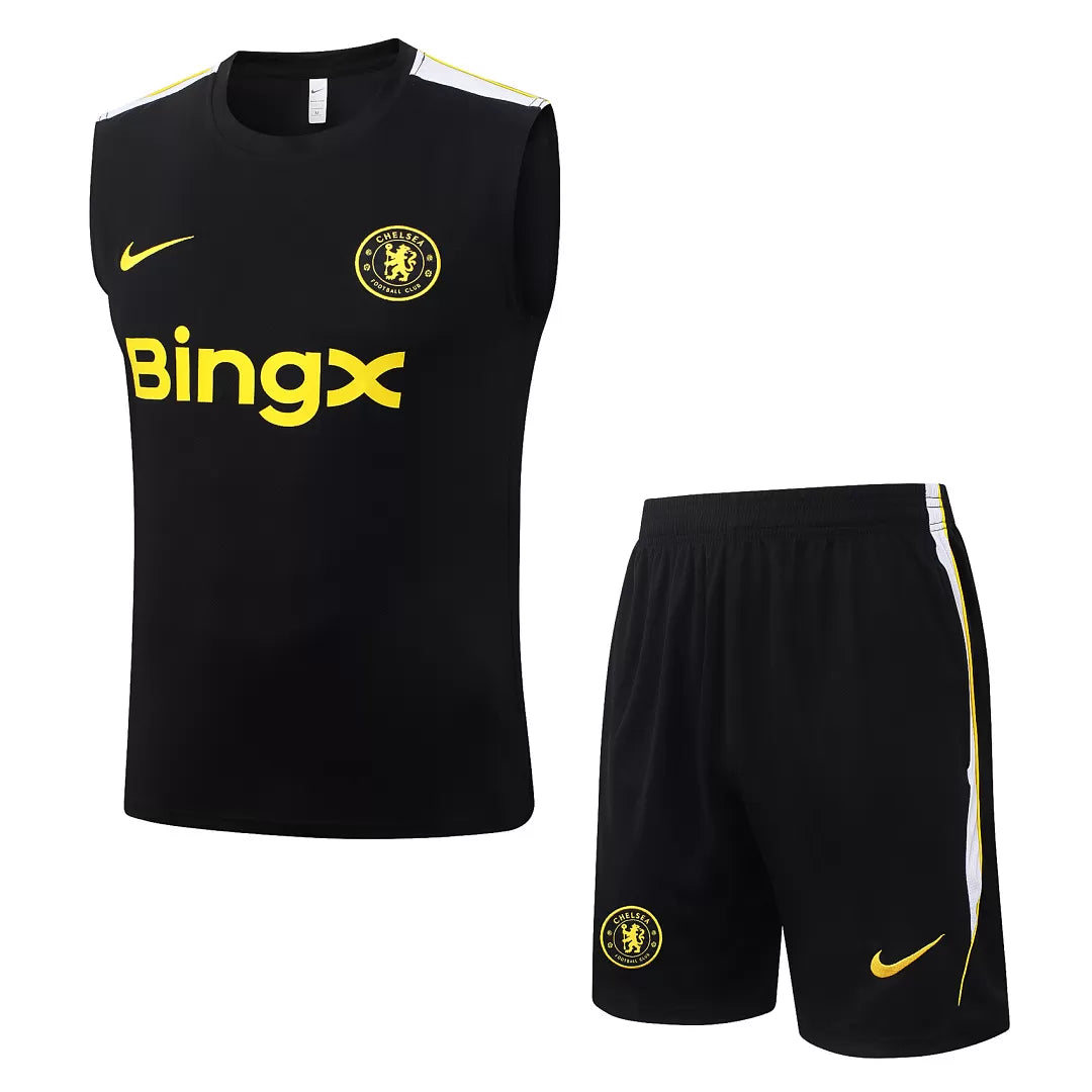 Completino Canottiera Chelsea 26/27 Uomo Nero | Kit Allenamento