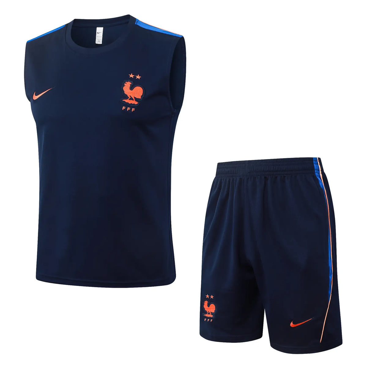Completino Canottiera Francia 26/27 Uomo Blu Navy | Kit Allenamento