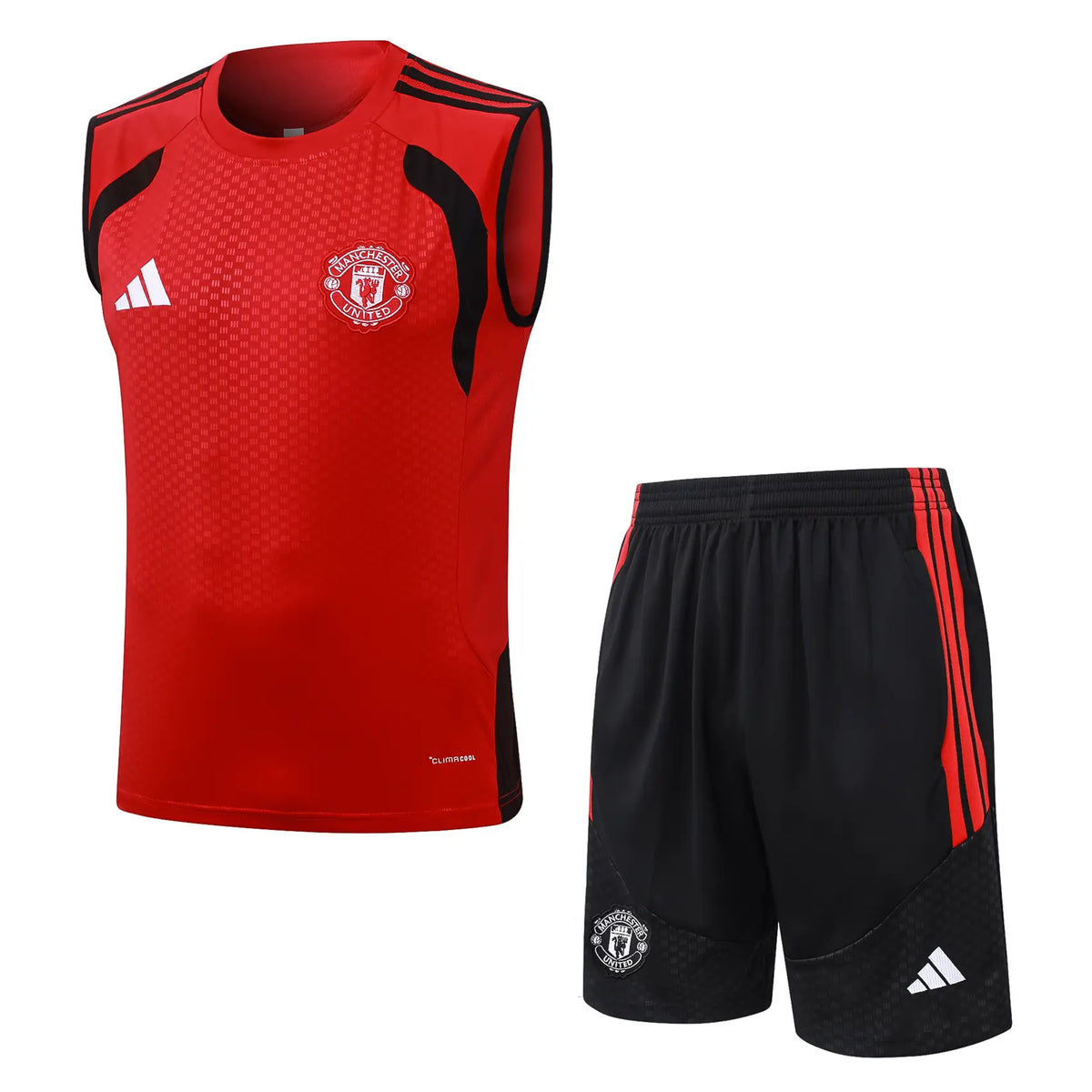 Completino Canottiera Manchester United 26/27 Uomo Rosso | Kit Allenamento