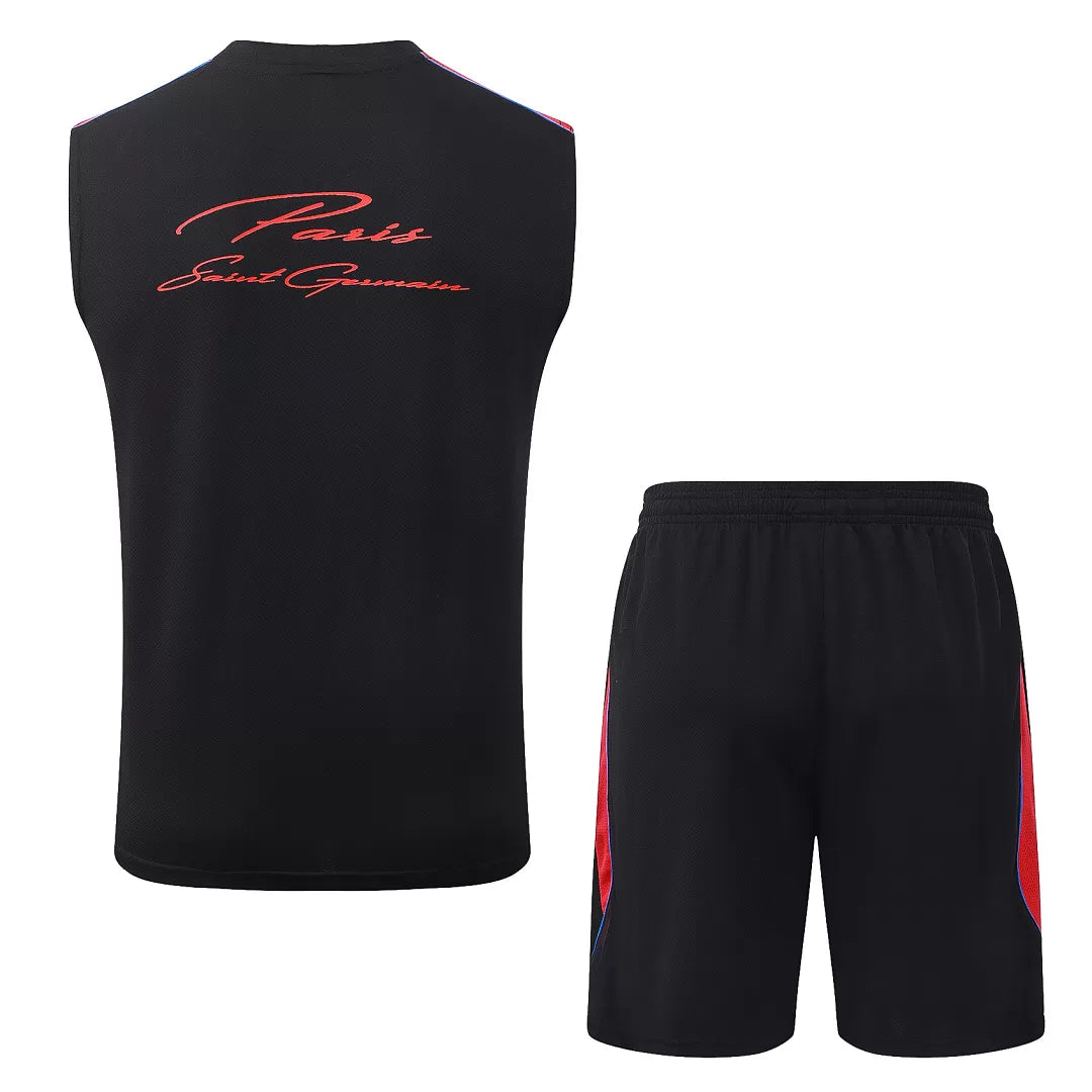 Completino Canottiera Paris 26/27 Uomo Nero | Kit Allenamento