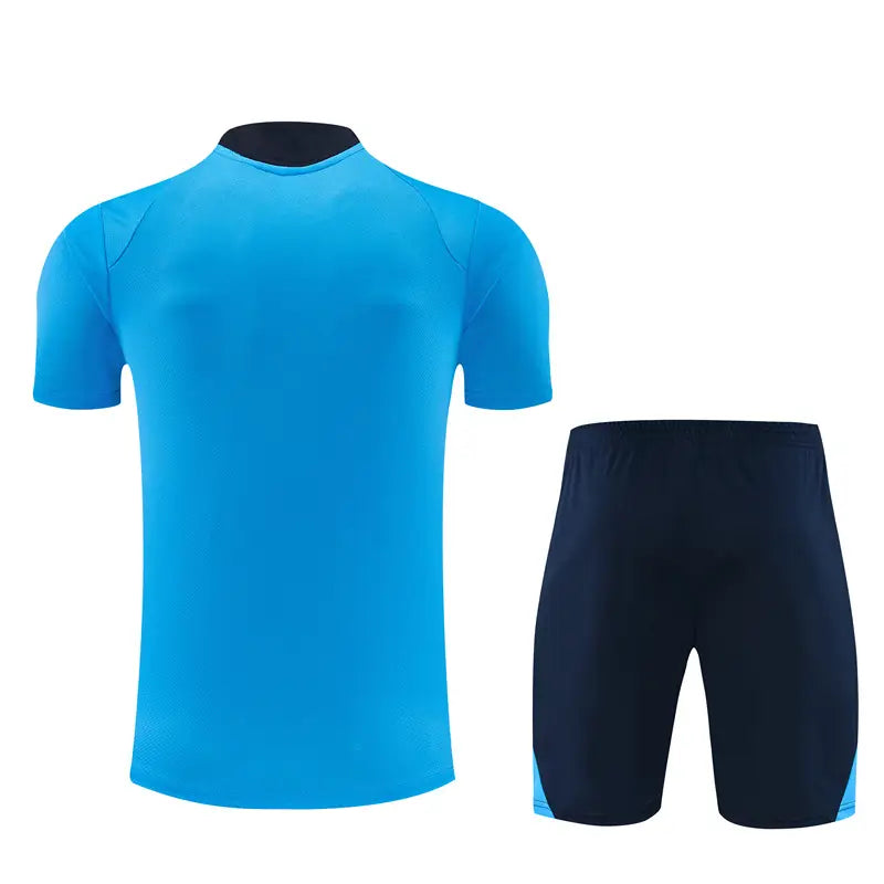Completino Manica Corta Marseille 26/27 Uomo Azzurro | Kit Allenamento