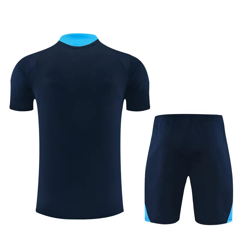 Completino Manica Corta Marseille 26/27 Uomo Blu Navy | Kit Allenamento