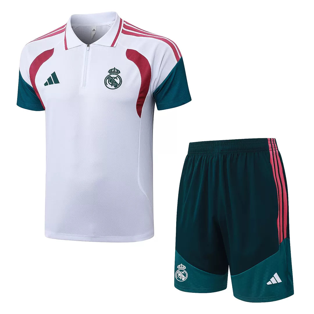Completino Polo Real Madrid 26/27 Uomo Bianco | Kit Allenamento