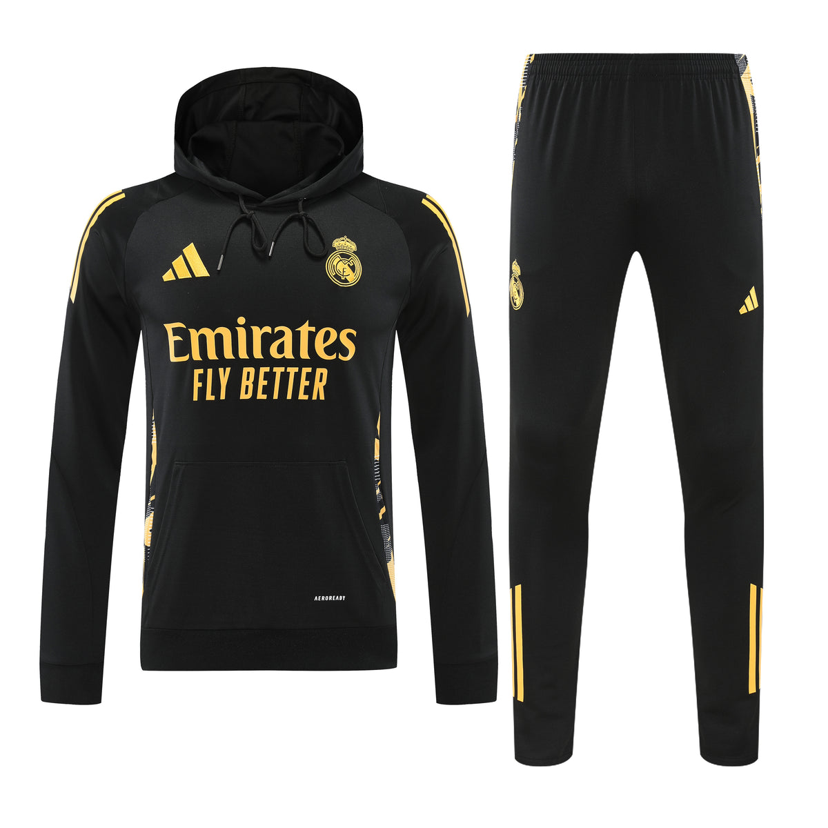 Real Madrid Hoodie Black 24/25