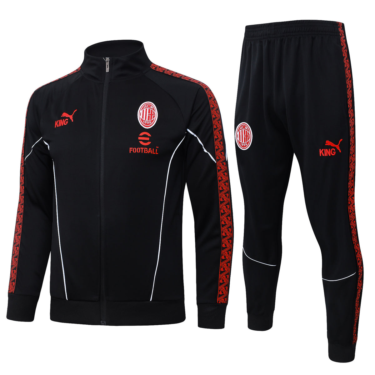 Milan Black Tracksuit Full-Zip 25/26