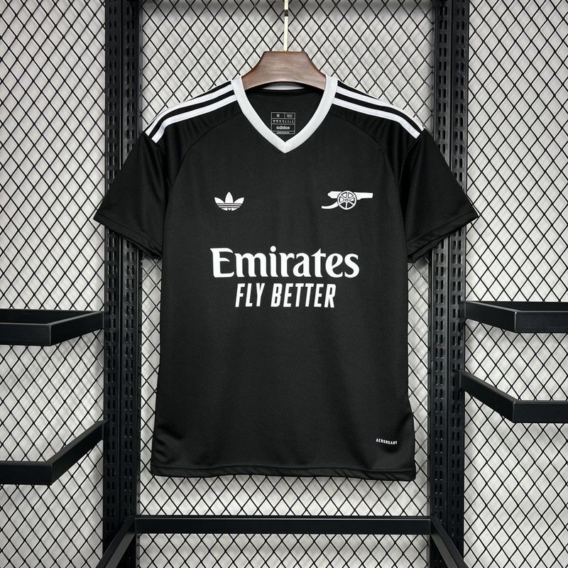 Maillot noir de gardien de but d'Arsenal 24/25
