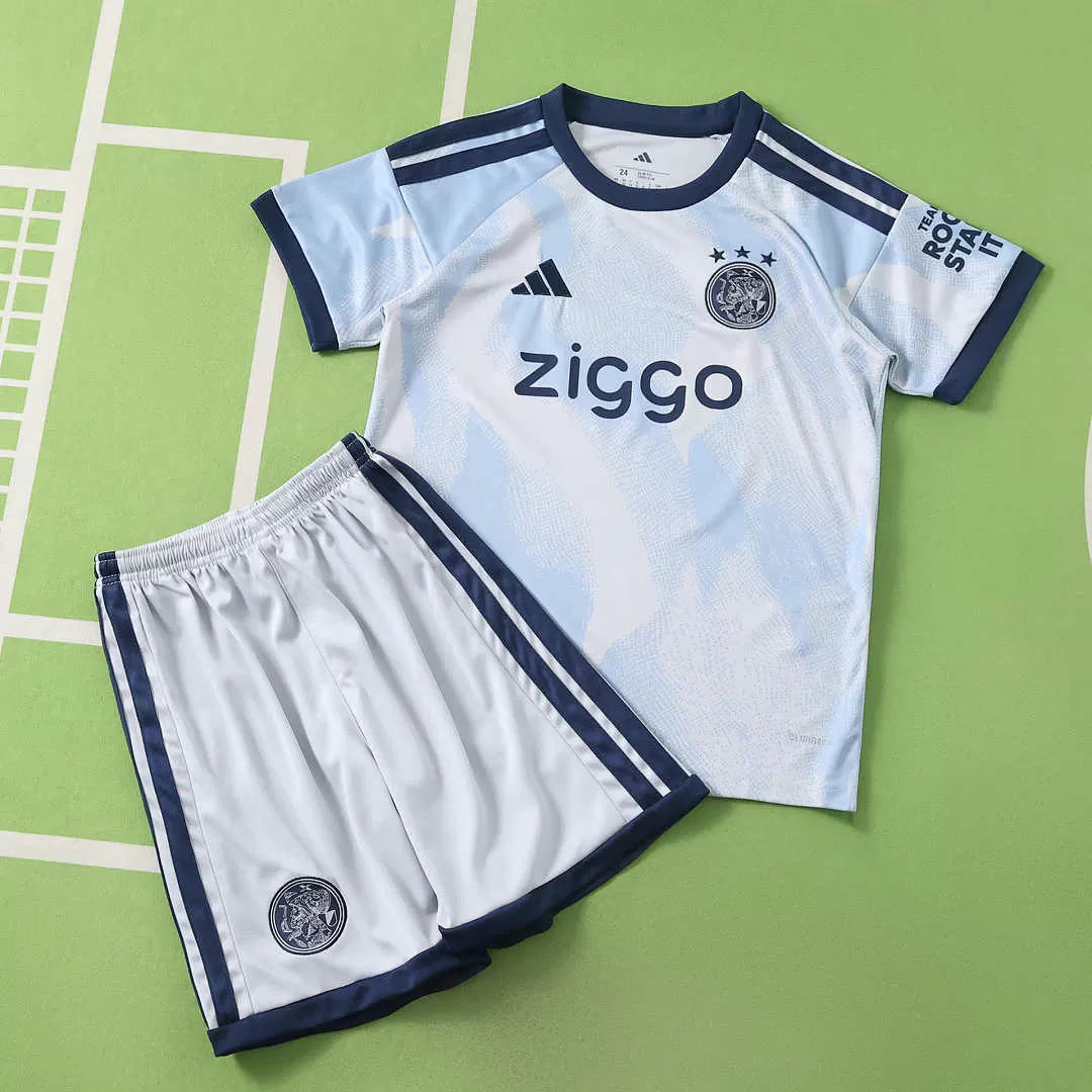 Kit Ajax Away 26/27 Uomo Bambino Bianco | Kit da Calcio