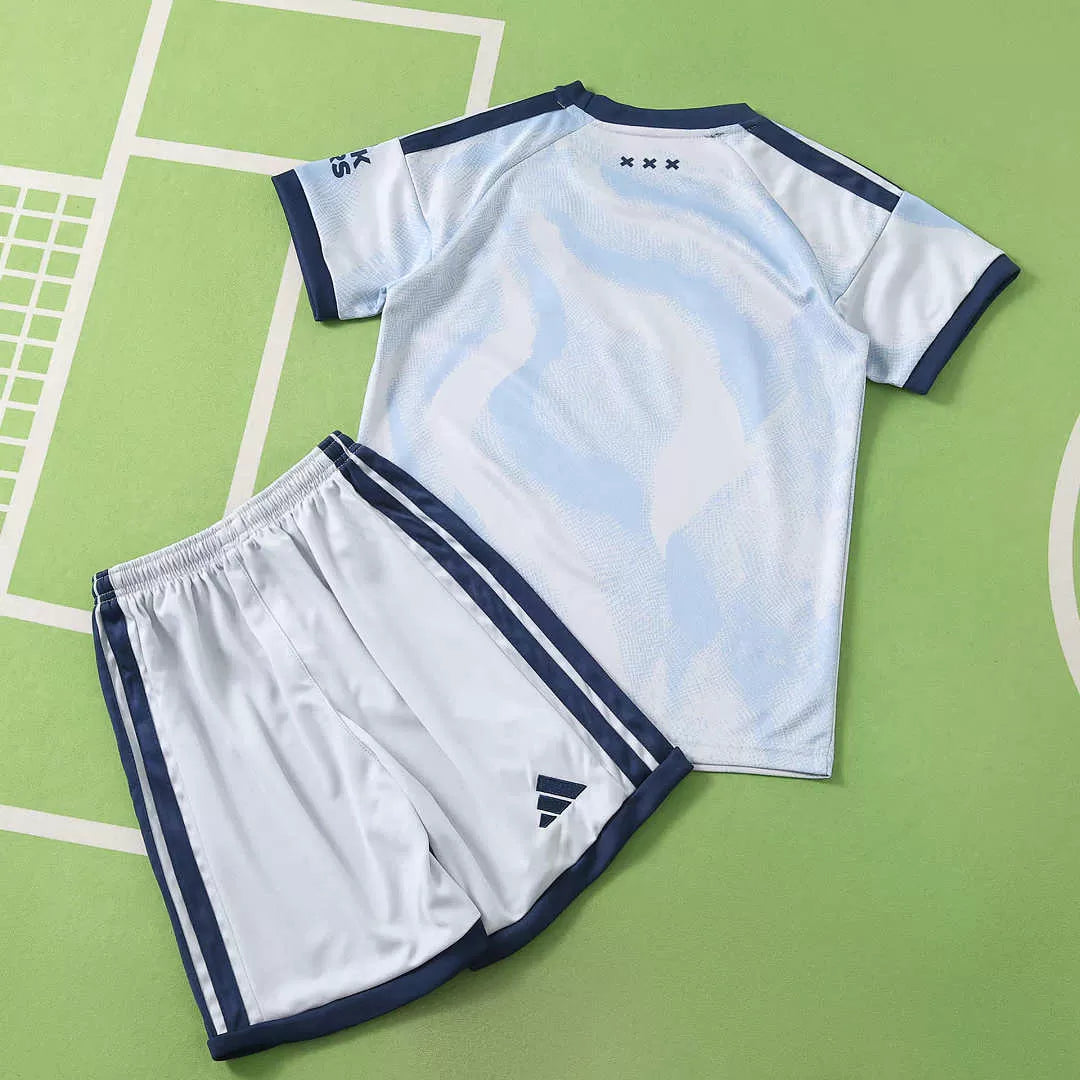 Kit Ajax Away 26/27 Uomo Bambino Bianco | Kit da Calcio